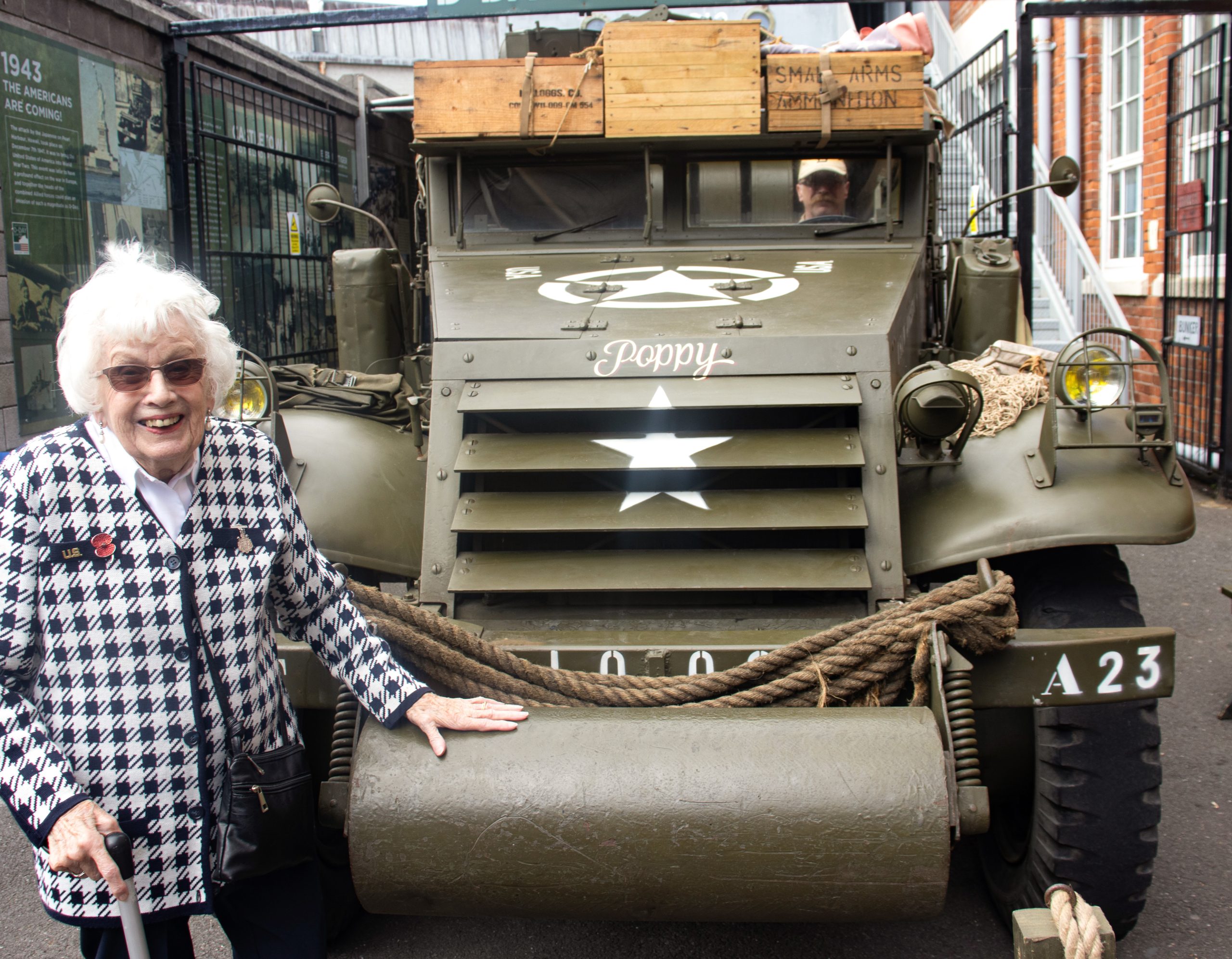 M16 half-track named after Weymouth fundraiser Poppy Butcher